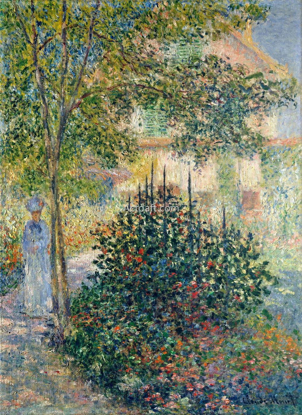 Camille Monet in the Garden at Argenteuil 1876
