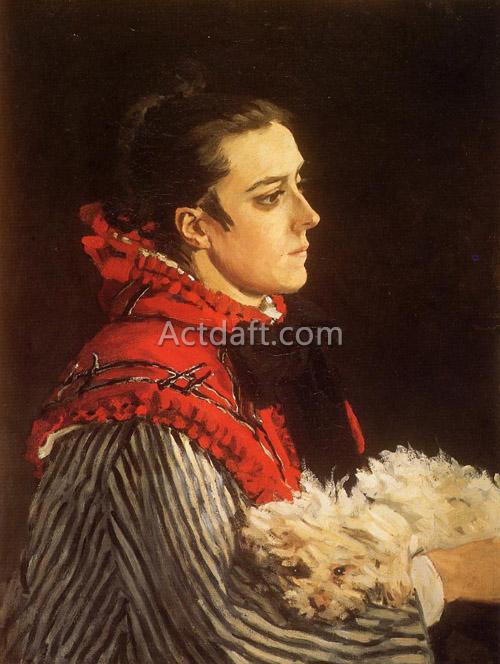 カミーユと小型犬  1866