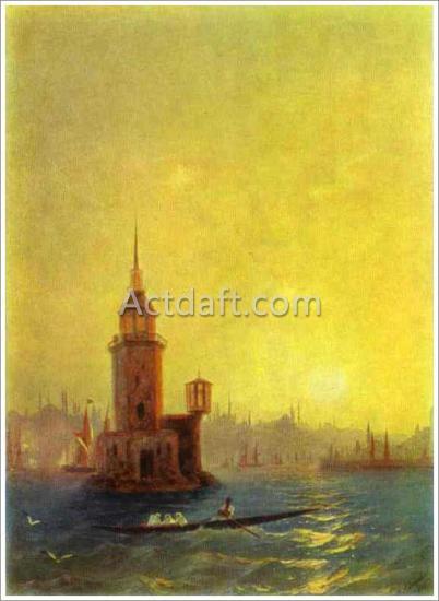 アイヴァゾフスキー【View of the Leander Tower in Constantinople】