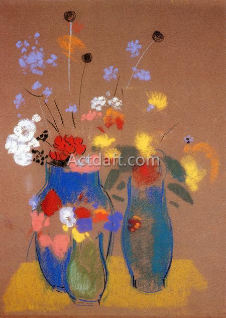 青い花瓶の花 ルドン
