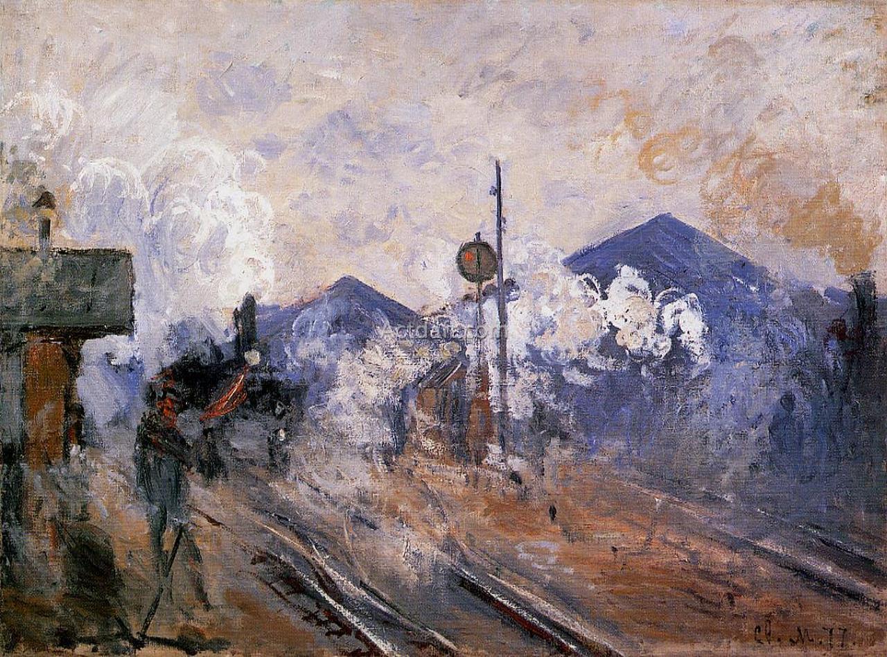 サン・ラザール駅の線路 1877