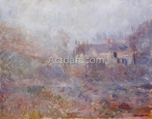 Houses at Falaise in the Fog 1885