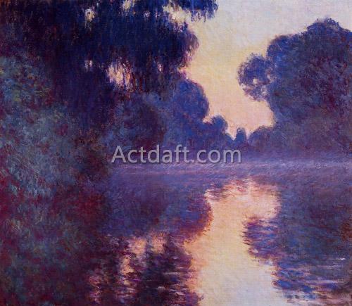 ジヴェルニー近郊のセーヌ川の朝 1897年