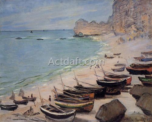トルタの浜辺の漁船 1883
