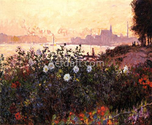アルジャントゥイユの花咲く堤 1877
