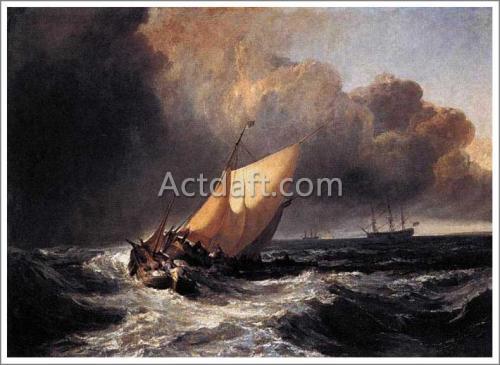 ターナー【嵐の中のオランダ船】