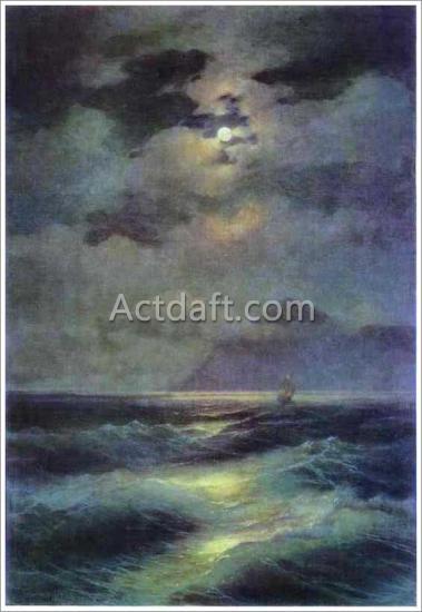アイヴァゾフスキー【View of the Sea by Moonlight】