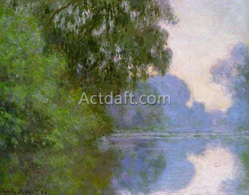 ジヴェルニー近郊のセーヌ川の朝 1896