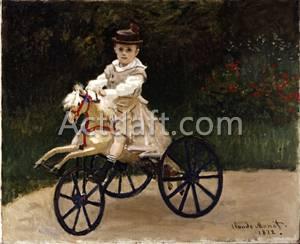 馬の三輪車に乗ったジャン･モネ 1872