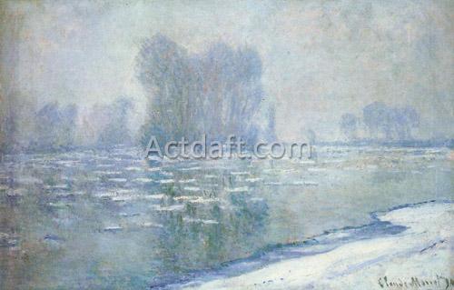 Ice Floes Misty Morning 1893